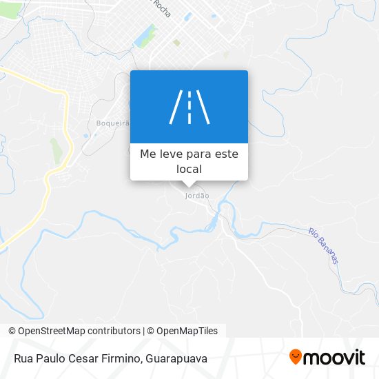 Rua Paulo Cesar Firmino mapa