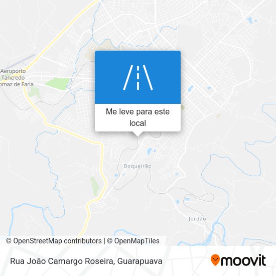 Rua João Camargo Roseira mapa