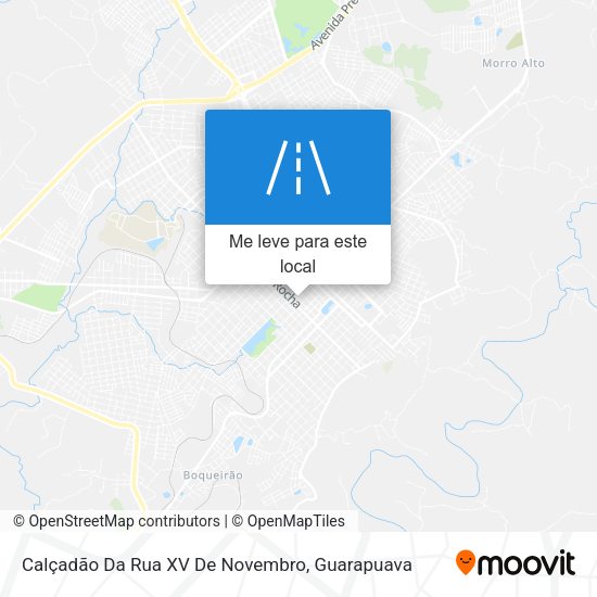 Calçadão Da Rua XV De Novembro mapa