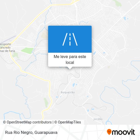 Rua Rio Negro mapa