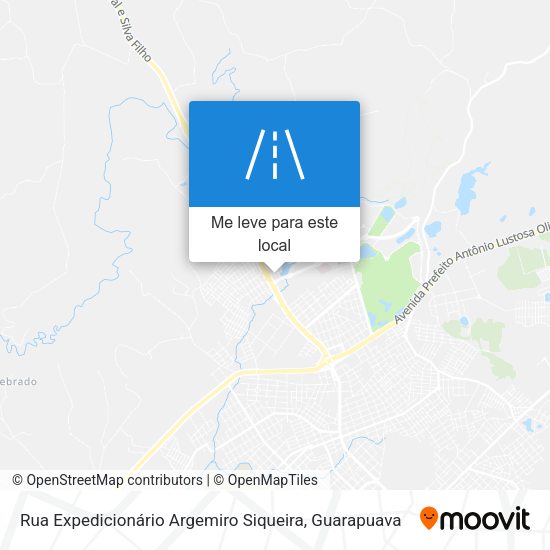 Rua Expedicionário Argemiro Siqueira mapa