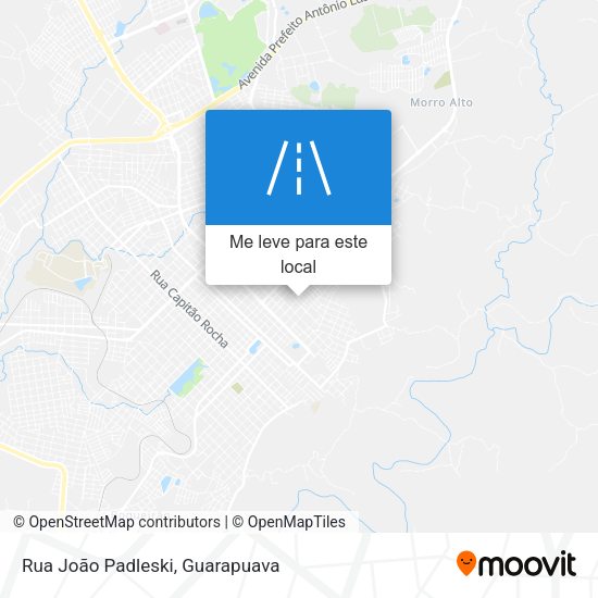 Rua João Padleski mapa