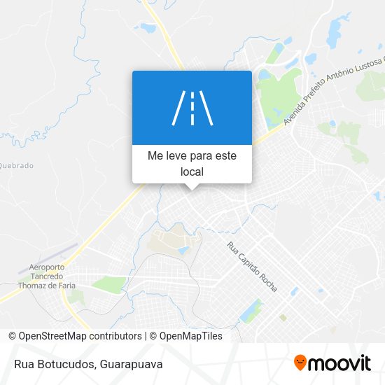 Rua Botucudos mapa