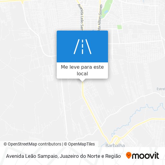 Avenida Leão Sampaio mapa