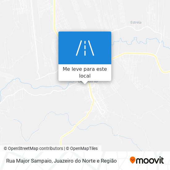 Rua Major Sampaio mapa
