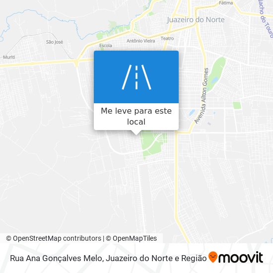 Rua Ana Gonçalves Melo mapa