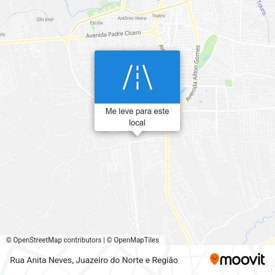 Rua Anita Neves mapa