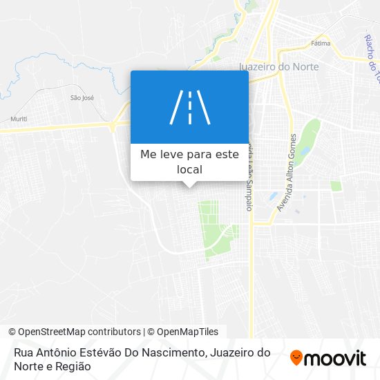 Rua Antônio Estévão Do Nascimento mapa