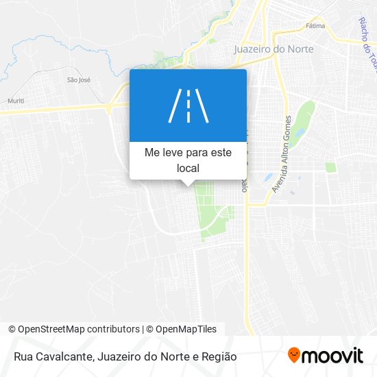 Rua Cavalcante mapa
