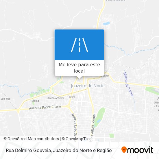 Rua Delmiro Gouveia mapa