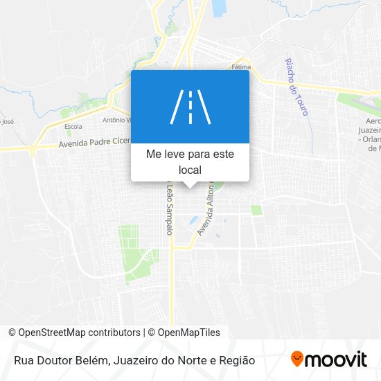 Rua Doutor Belém mapa