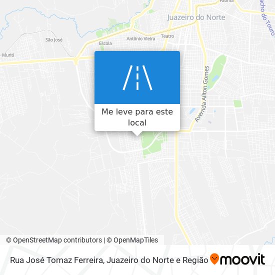 Rua José Tomaz Ferreira mapa