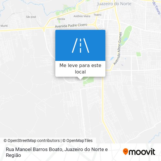 Rua Manoel Barros Boato mapa