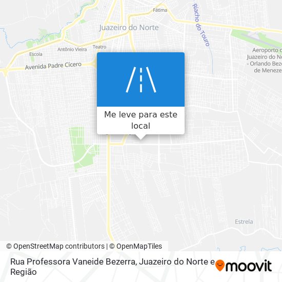 Rua Professora Vaneide Bezerra mapa
