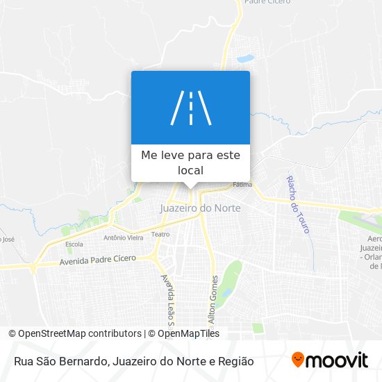 Rua São Bernardo mapa