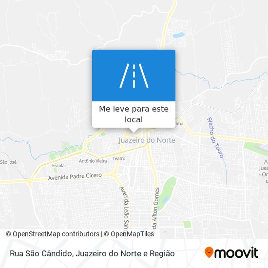 Rua São Cândido mapa