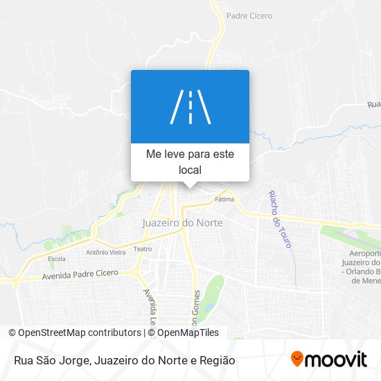 Rua São Jorge mapa