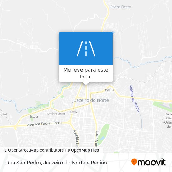 Rua São Pedro mapa