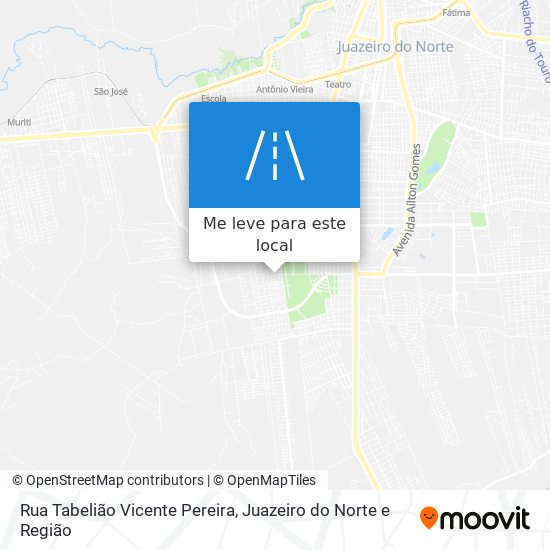 Rua Tabelião Vicente Pereira mapa