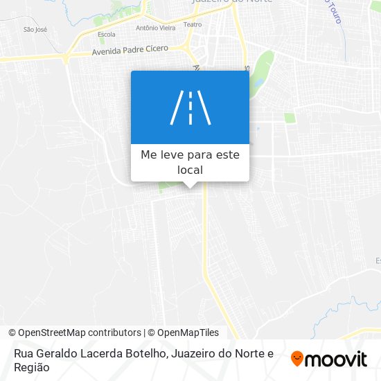 Rua Geraldo Lacerda Botelho mapa