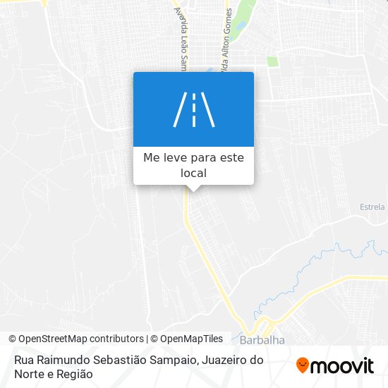 Rua Raimundo Sebastião Sampaio mapa