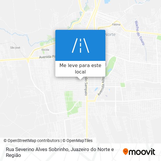 Rua Severino Alves Sobrinho mapa
