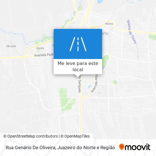 Rua Genário De Oliveira mapa