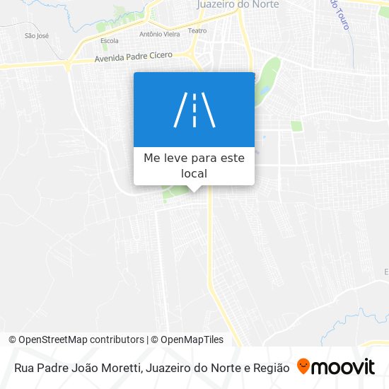 Rua Padre João Moretti mapa
