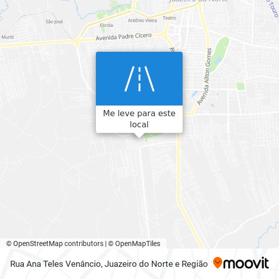 Rua Ana Teles Venâncio mapa