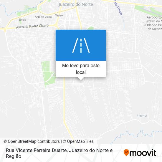 Rua Vicente Ferreira Duarte mapa