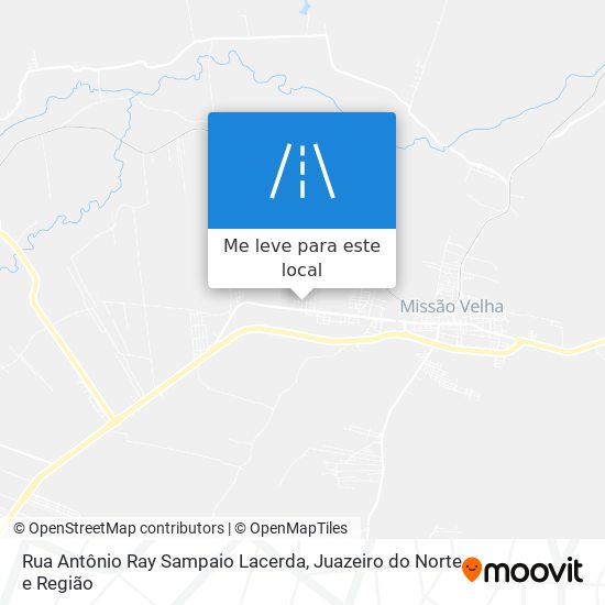 Rua Antônio Ray Sampaio Lacerda mapa
