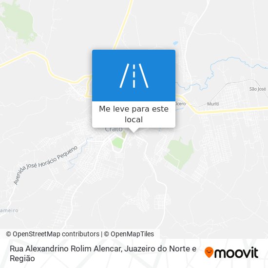 Rua Alexandrino Rolim Alencar mapa