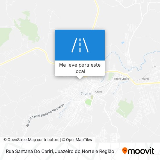 Rua Santana Do Cariri mapa