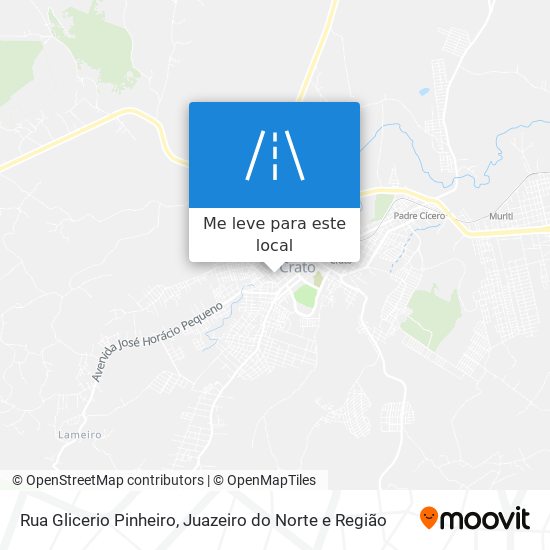 Rua Glicerio Pinheiro mapa