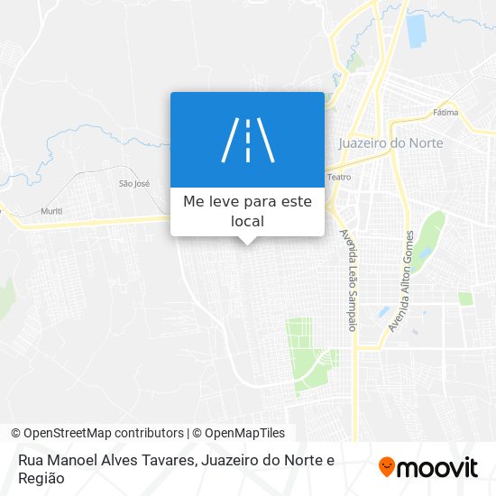 Rua Manoel Alves Tavares mapa