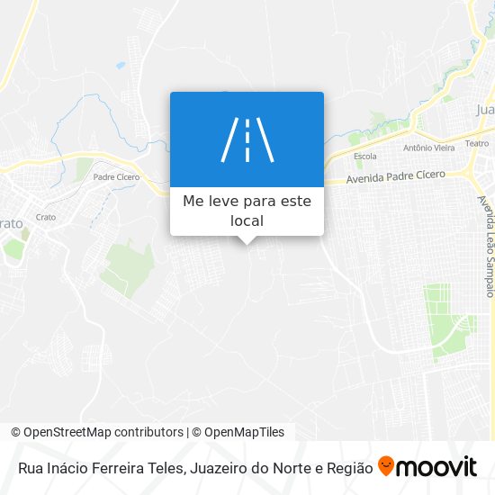 Rua Inácio Ferreira Teles mapa
