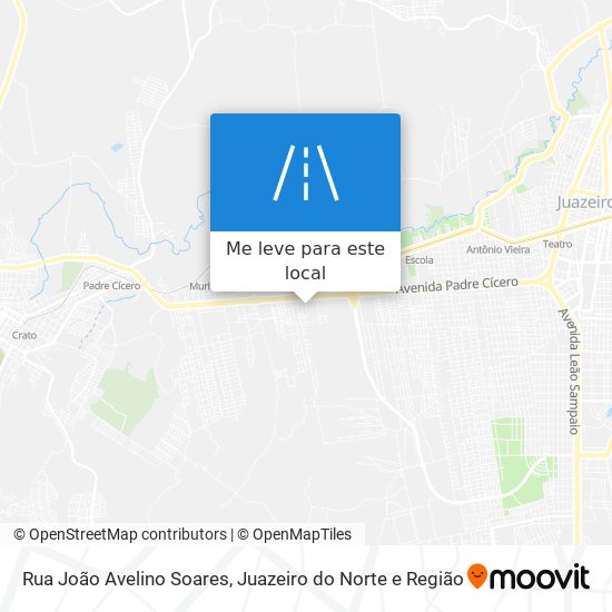 Rua João Avelino Soares mapa