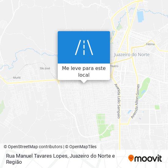 Rua Manuel Tavares Lopes mapa