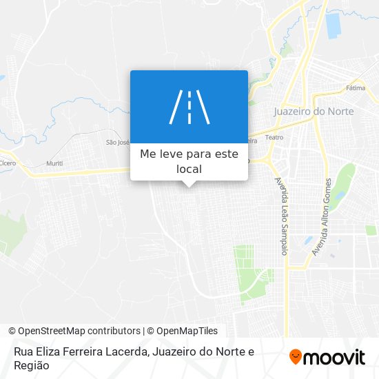 Rua Eliza Ferreira Lacerda mapa