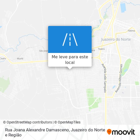 Rua Joana Alexandre Damasceno mapa