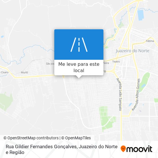 Rua Gildier Fernandes Gonçalves mapa