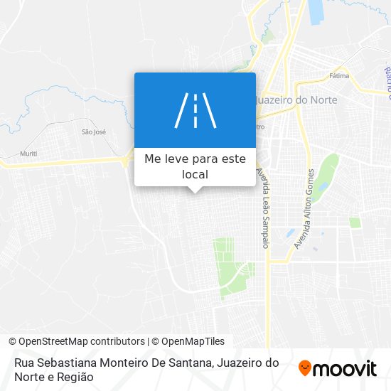 Rua Sebastiana Monteiro De Santana mapa