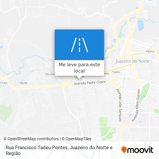 Rua Francisco Tadeu Pontes mapa