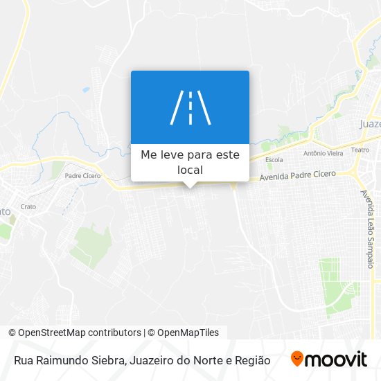 Rua Raimundo Siebra mapa