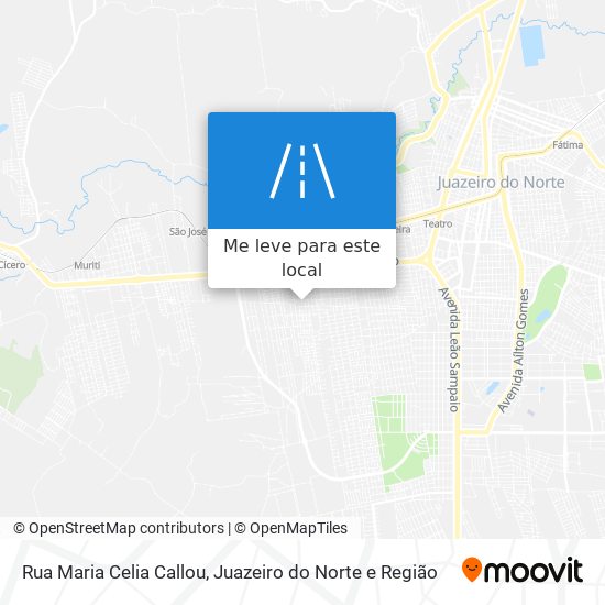Rua Maria Celia Callou mapa