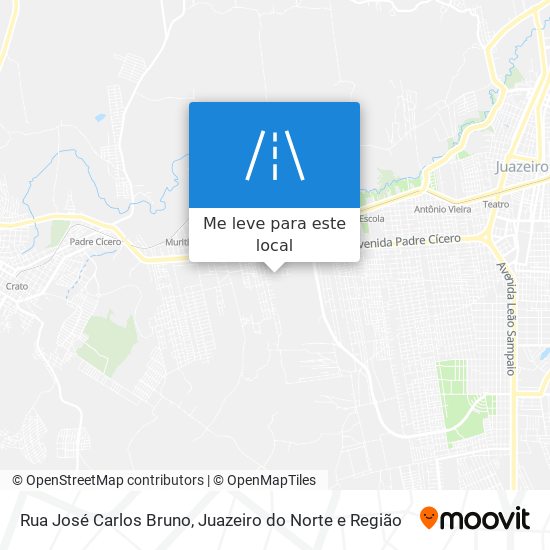 Rua José Carlos Bruno mapa