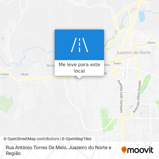 Rua Antônio Torres De Melo mapa