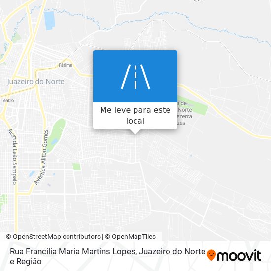 Rua Francilia Maria Martins Lopes mapa