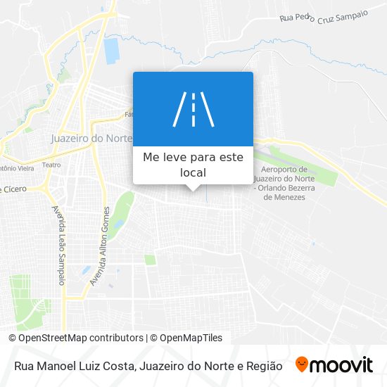 Rua Manoel Luiz Costa mapa