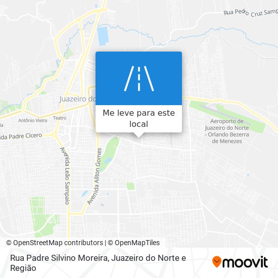 Rua Padre Silvino Moreira mapa